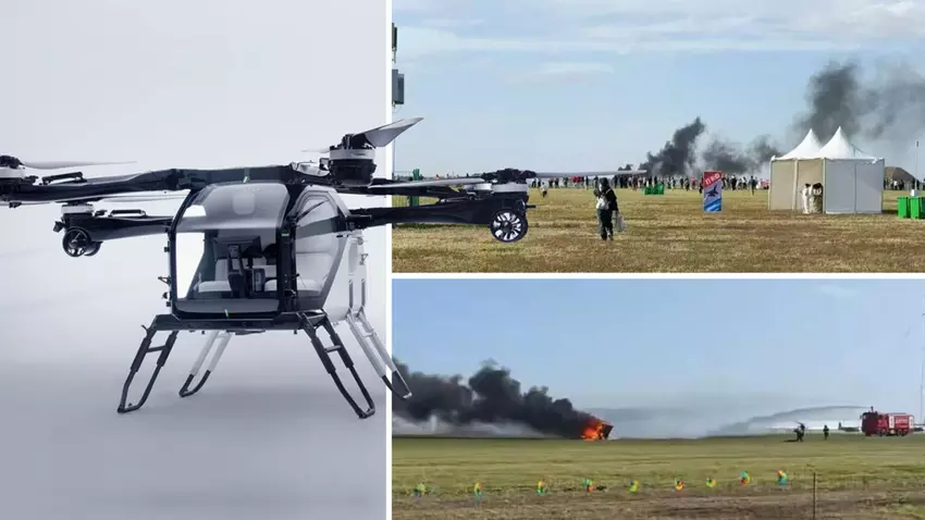 Neuartiger Unfall: Zwei Xpeng Aeroht fliegende Autos kollidieren in China