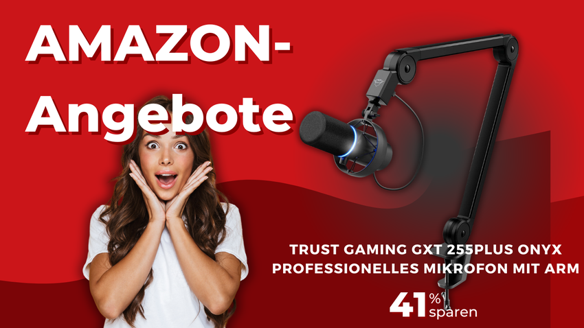 Trust Gaming GXT 255 Plus USB-Mikrofon – Studio-Qualität mit 41% Rabatt!