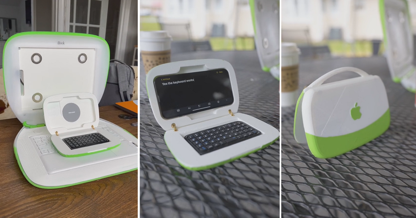 Ein Benutzer hat einen Weg gefunden, ein iPhone in ein Apple iBook G3 zu verwandeln - es könnte 1000 Dollar kosten