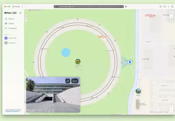 Apple Maps in der Web-Version unterstützt ...