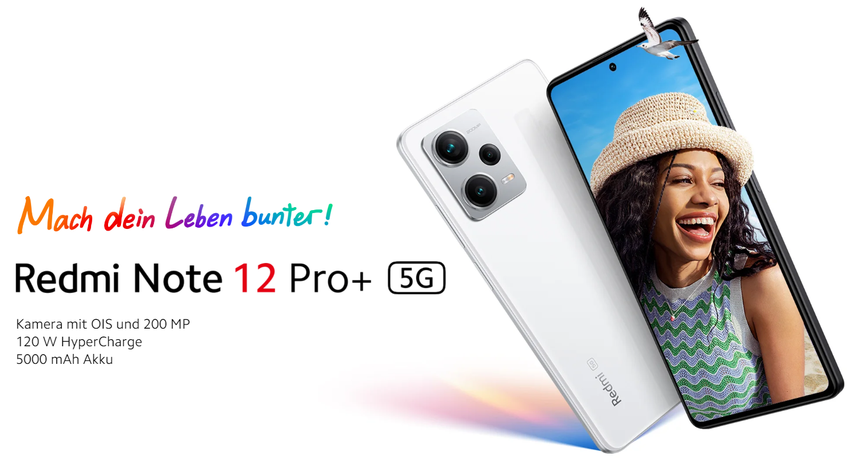 Redmi Note 12 Pro+ 5G mit 200MP Kamera und 120W Ladeleistung - das teuerste Smartphone in der Geschichte der kultigen Redmi Note Serie