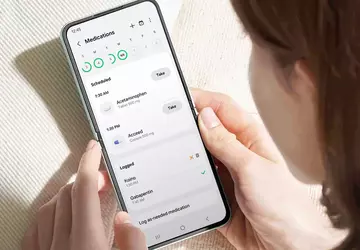 Mit Samsung Health können Sie Barcodes ...