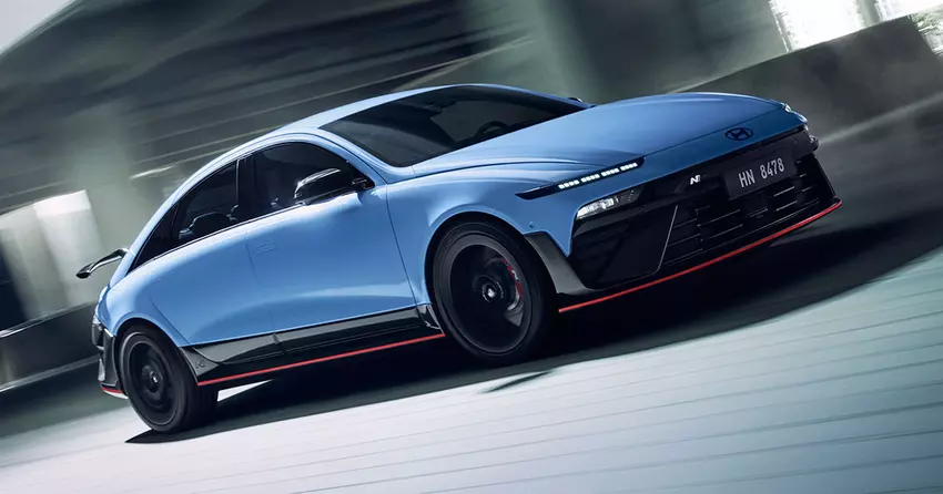 Hyundai Ioniq 6 N: Die 650 PS starke elektrische Superlimousine hat ihr offizielles Debüt gefeiert