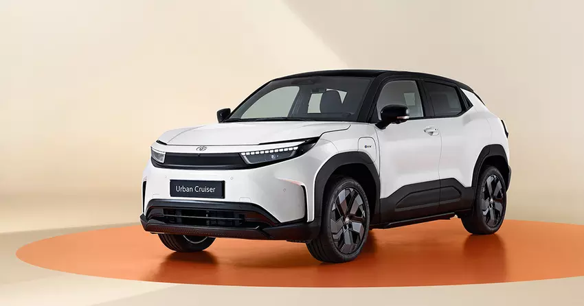 Der neue Toyota Urban Cruiser EV ist ein elektrischer Crossover mit 49-kWh- und 61-kWh-Batterien sowie Front- und Allradantrieb