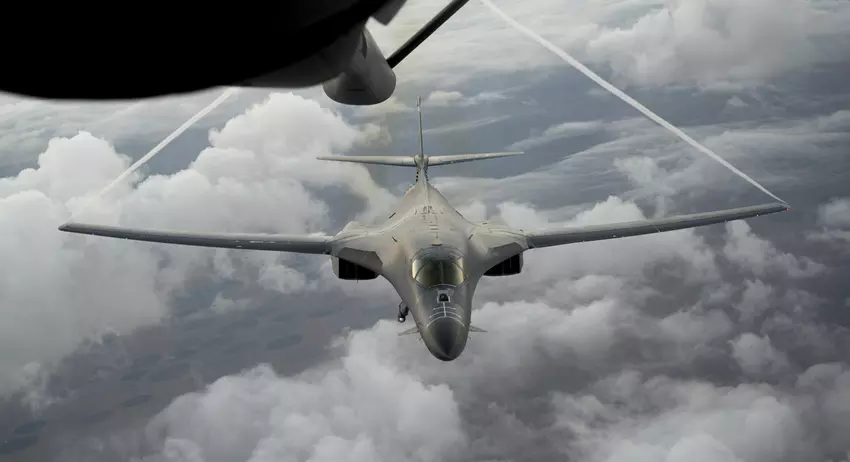 Strategische Bomber vom Typ B-1B Lancer flogen in acht Tagen drei Einsätze im Nahen Osten