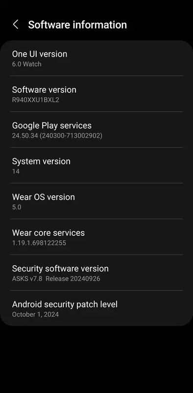 Informationen über das neueste Update für die Smartwatches der Galaxy Watch 6-Serie