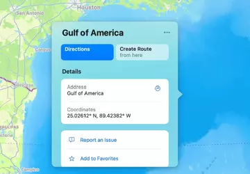 Apple Maps hat den Namen des ...