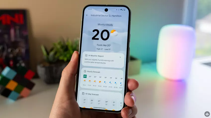 Pixel Wetter auf Pixel 8 und 8a zeigt jetzt KI-Vorhersagen