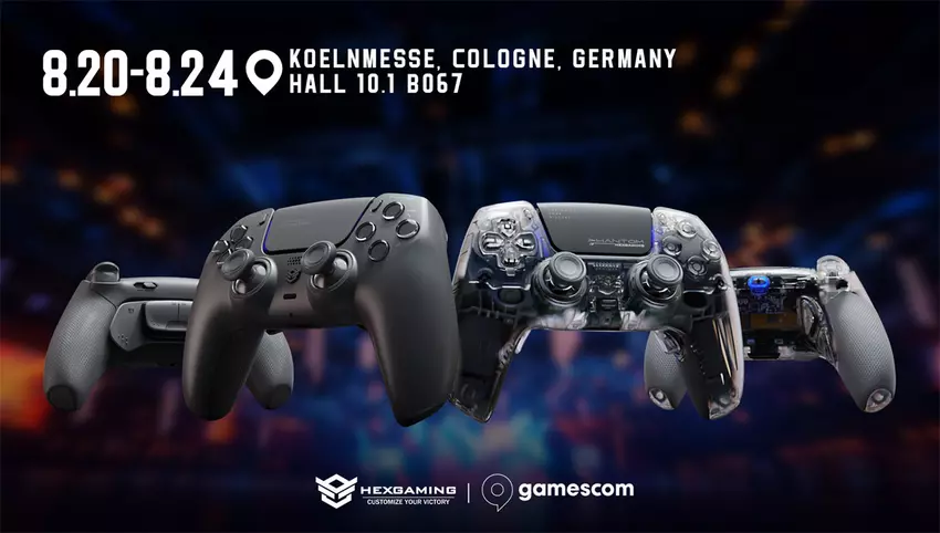 Hexgaming wird 2025 auf der Gamescom Controller für professionelle Gamer präsentieren