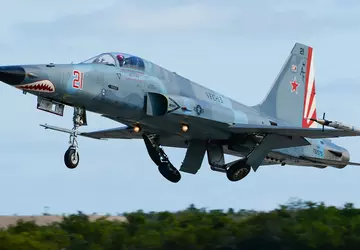 Absturz eines Northrop F-5N Tiger II-Jagdflugzeugs ...