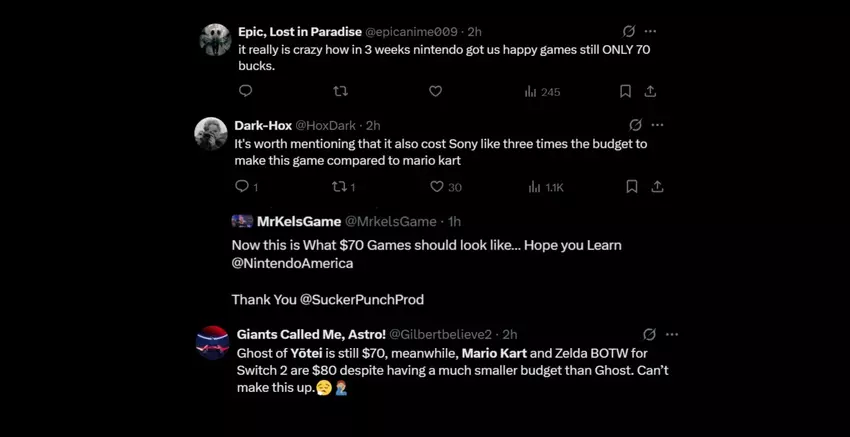 Reaktion der Spieler auf den Preis von Ghost of Yōtei