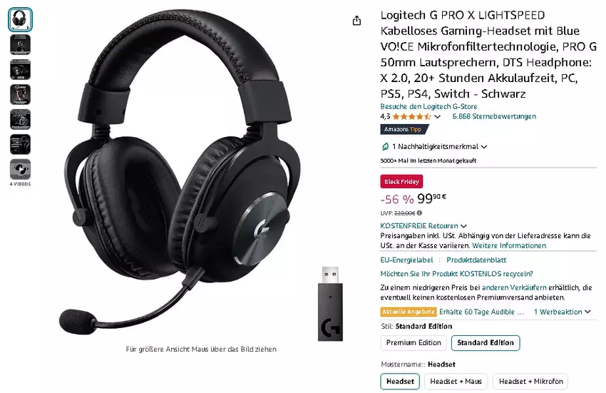 Logitech G PRO X Gaming-Headset