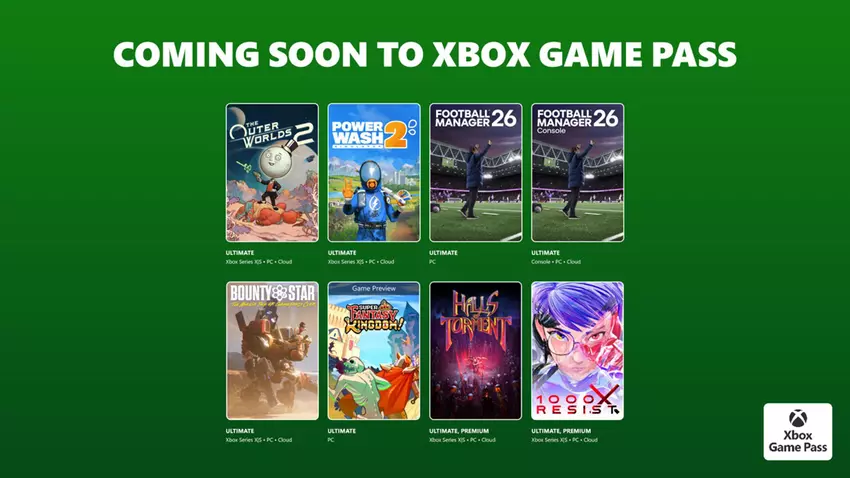 Keine Zeit, sich zu langweilen: Spannende Neuerscheinungen kommen zu Xbox Game Pass, darunter The Outer Worlds 2, PowerWash Simulator 2 und Football Manager 26