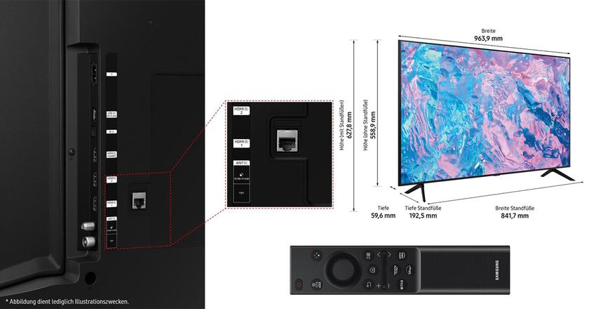 Samsung Crystal UHD CU7179 bester smart-tv für senioren