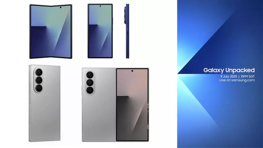 Insider veröffentlichen Abmessungen und Renderings des Samsung Galaxy Z Fold7 und Z Flip7