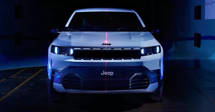 Der neue Compass ist der aerodynamischste Jeep, trotz seines kantigen Designs. 