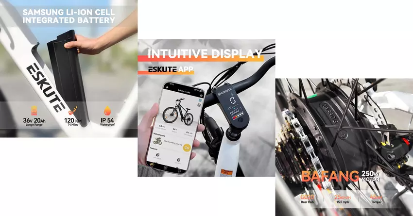 ESKUTE E-Bike Polluno Plus Elektrofahrrad für Lieferaufträge