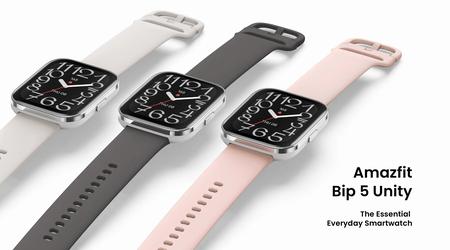 Amazfit Bip 5 Unity: 1,91-Zoll-LCD-Display, IP68-zertifiziertes Edelstahlgehäuse und Unterstützung für über 120 Modi für $59