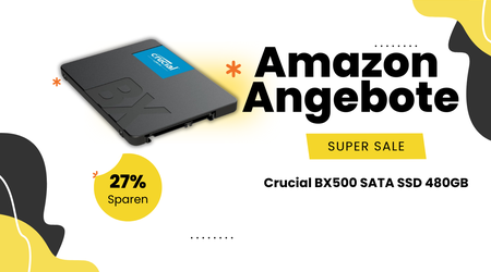 Crucial BX500 480GB SSD – Sparen Sie jetzt 13€!