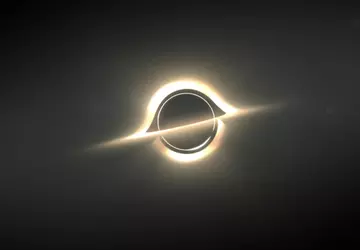 Astronomen haben ein supermassereiches schwarzes Loch ...