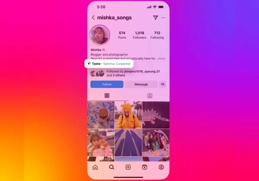 Instagram erlaubt es dir jetzt, Songs zu deinem Profil hinzuzufügen