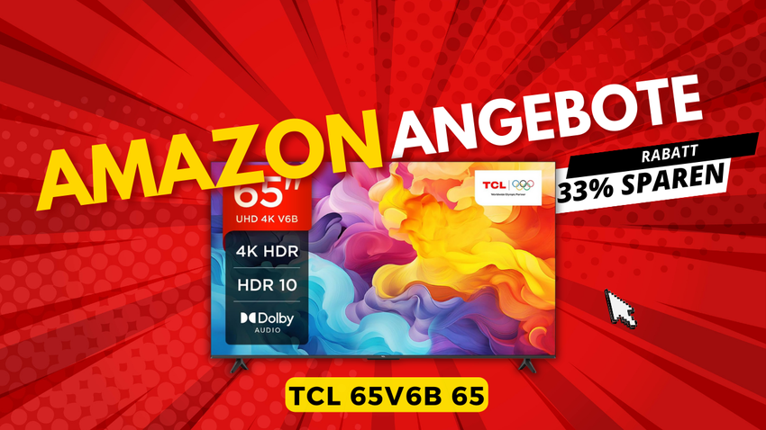 TCL 65V6B 65 Zoll TV - Sparen Sie jetzt €200 beim 4K Ultra HD Smart TV!