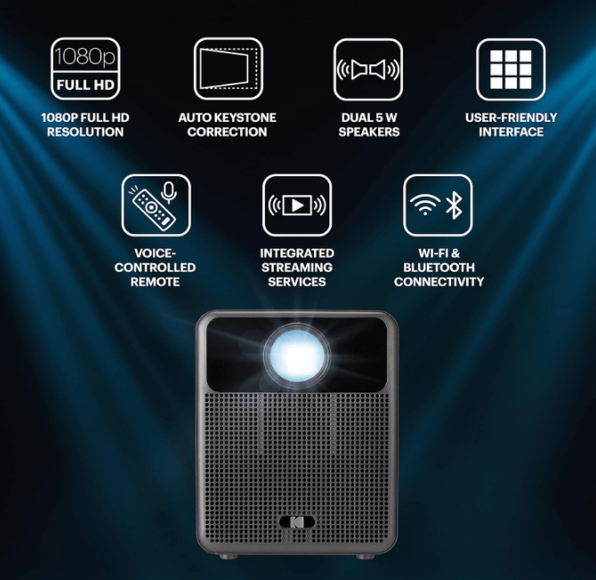 KODAK FLIK HD10 Full HD-Projektor Beste KODAK Beamer