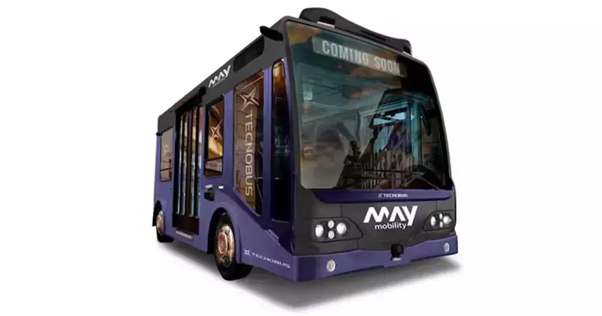 May Mobility stellte auf der CES 2025 einen autonomen elektrischen Kleinbus vor