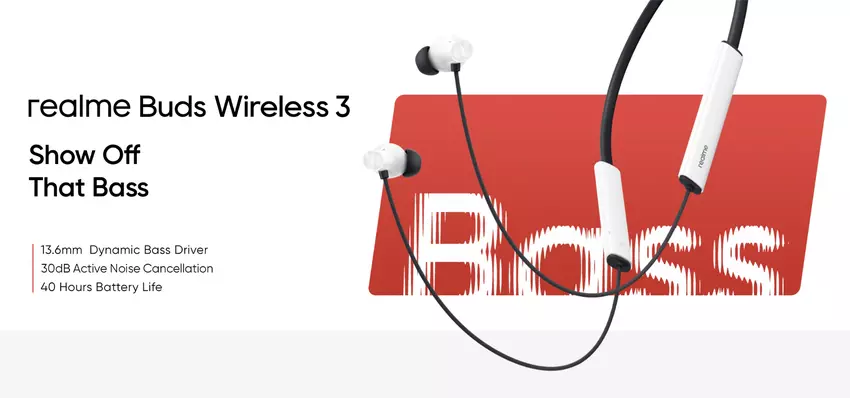 realme Buds Wireless 3: ANC, IP55-Schutz, Surround-Sound und bis zu 40 Stunden Betriebsdauer für unter $25