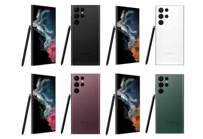 Nach Galaxy S22+: Galaxy S22 Ultra erschien auf neuen Bildern in vier Farben
