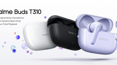 realme Buds T310: ANC, Spatial Audio und bis zu 40 Stunden Akkulaufzeit für $29