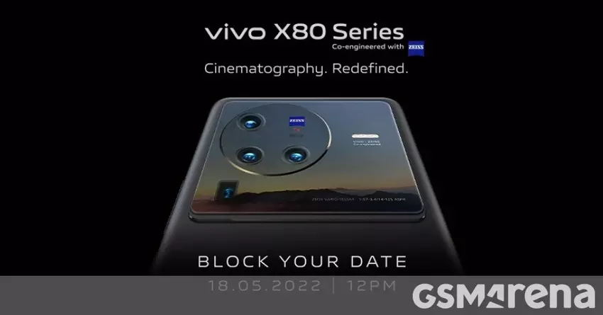 Markteinführung der vivo X80-Serie in Indien für den 18. Mai geplant