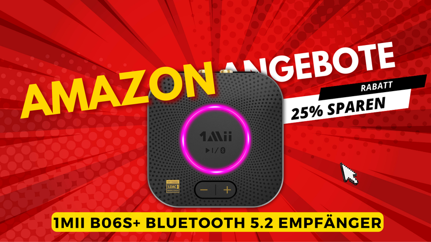 1Mii B06S+ Bluetooth 5.2 Empfänger – 25% günstiger im Angebot!