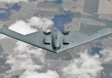 Der Atombomber B-2 Spirit feierte den ...