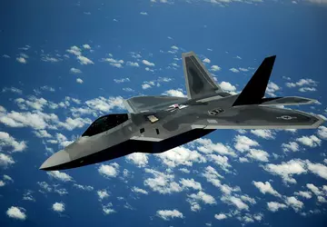 Die USA entsenden F-22 Raptor-Kampfflugzeuge vom ...
