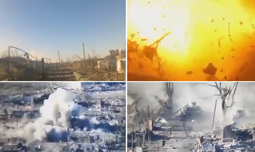 Russlands verbesserter T-90M-Panzer im Wert von bis zu 5 Millionen Dollar explodiert auf einer Mine (Video)