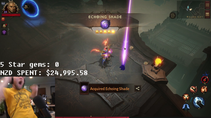 Ein Spieler gab 17.000 Dollar aus, um ein Fünf-Sterne-Juwel in Diablo Immortal zu bekommen, und löschte das Spiel