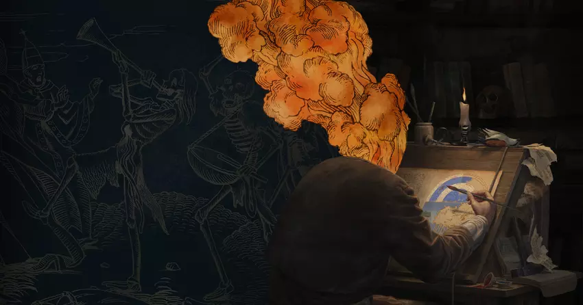 Ein mittelalterlicher Detektiv mit einem visuellen Stil, der von Illustrationen aus dem 16: Pentiment-Rezension 