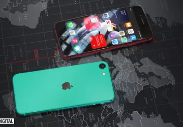 Das neue iPhone SE zeigte auf ...