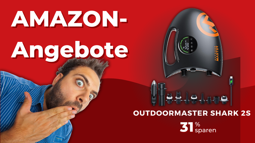 OutdoorMaster Shark 2S Elektrische SUP-Pumpe – Jetzt 31% sparen!