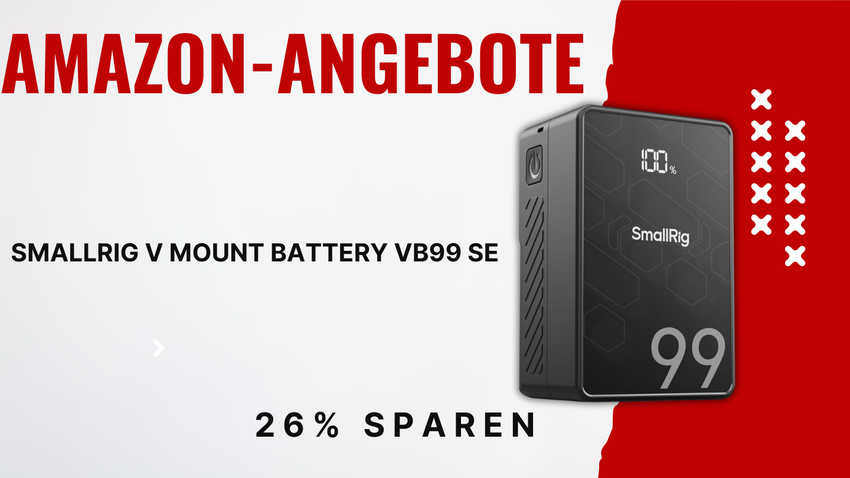 SMALLRIG V Mount Battery VB99 SE mit 99Wh Kapazität – 26% Rabatt sichern!