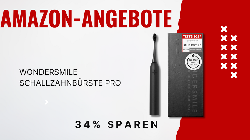 WonderSmile Schallzahnbürste PRO – Jetzt 30,90€ sparen!