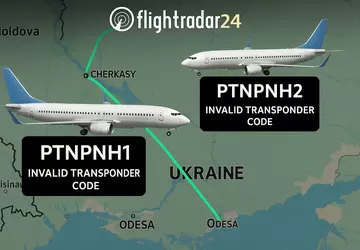 Zivile Flugzeuge mit PTNPNH-Codes, die Putin ...