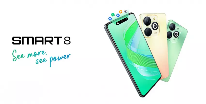 Infinix Smart 8 - UNISOC T606, 90Hz LCD-Display, Android 13 und 13MP Kamera zum Preis von $100