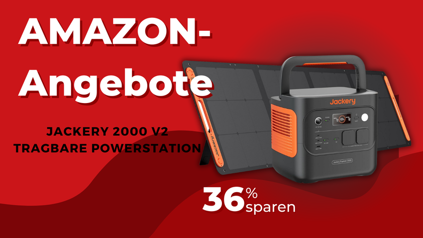 Jackery 2000 v2 Tragbare Powerstation – Jetzt 800€ günstiger!