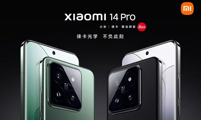 Xiaomi 14 Pro - Snapdragon 8 Gen 3, Leica Kameras, 120Hz WQHD+ Display und 120W Ladeleistung ab $685