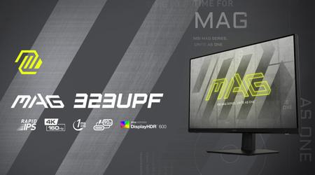 MSI MAG 323UPF - 4K-Monitor mit einer Bildwiederholfrequenz von bis zu 160 Hz, HDMI 2.1 und DisplayPort 1.4 zum Preis von 800 $