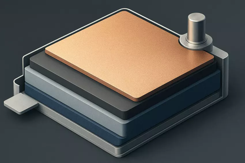 Illustratives Bild einer Festkörperbatterie