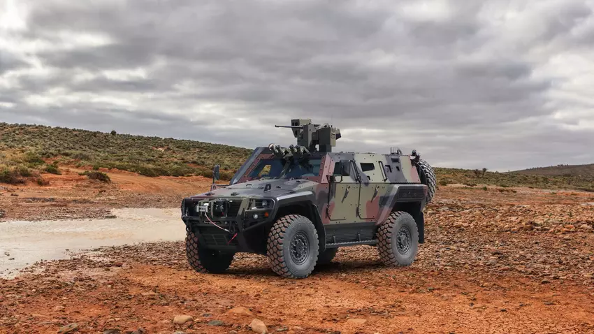 Türkische gepanzerte Otokar Cobra II-Fahrzeuge bei der AFU