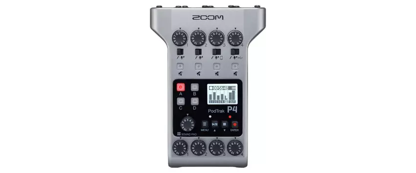 Zoom PodTrak P4 Tragbarer Podcast-Rekorder
